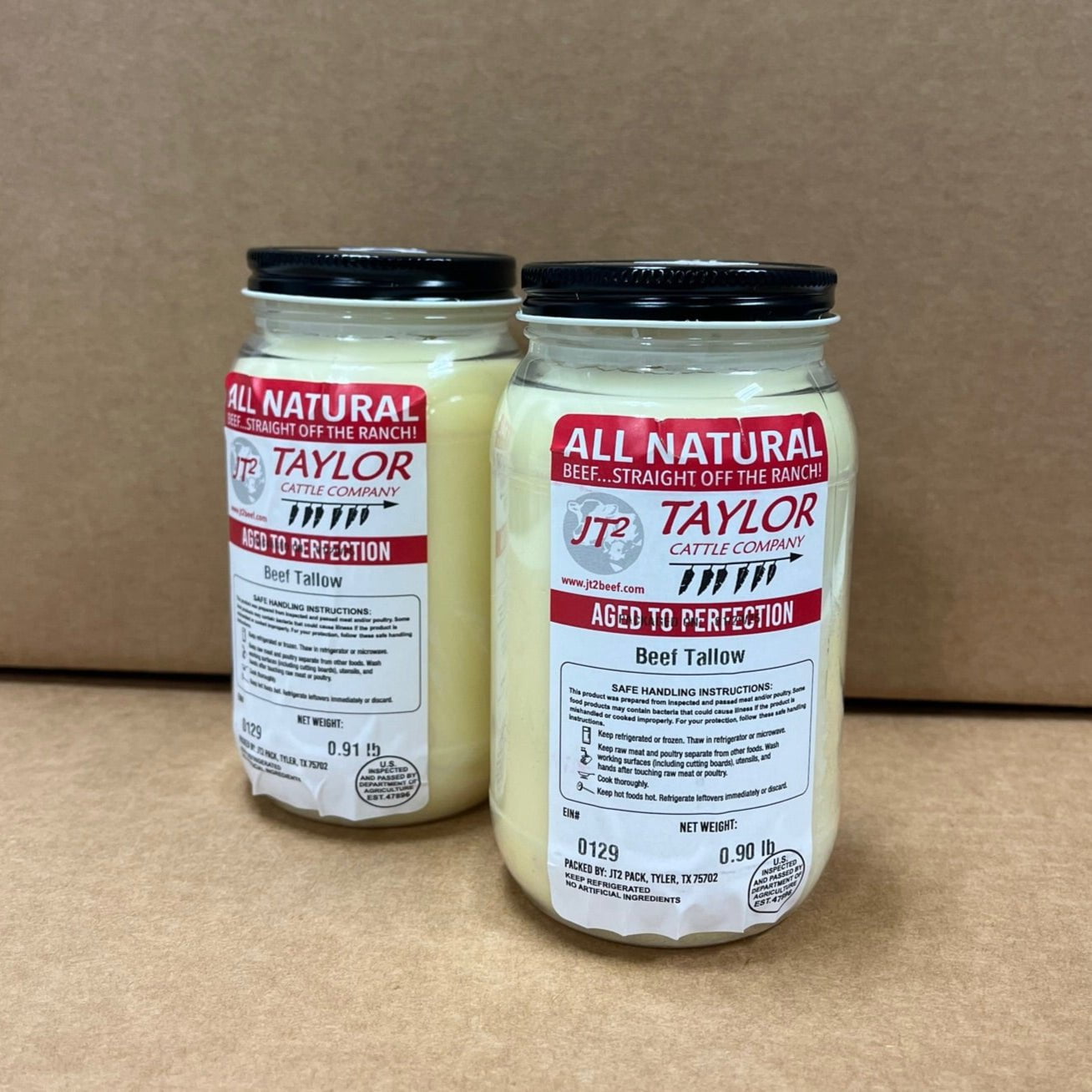 Pick - All-Natural Beef Tallow (2) 14oz Jars