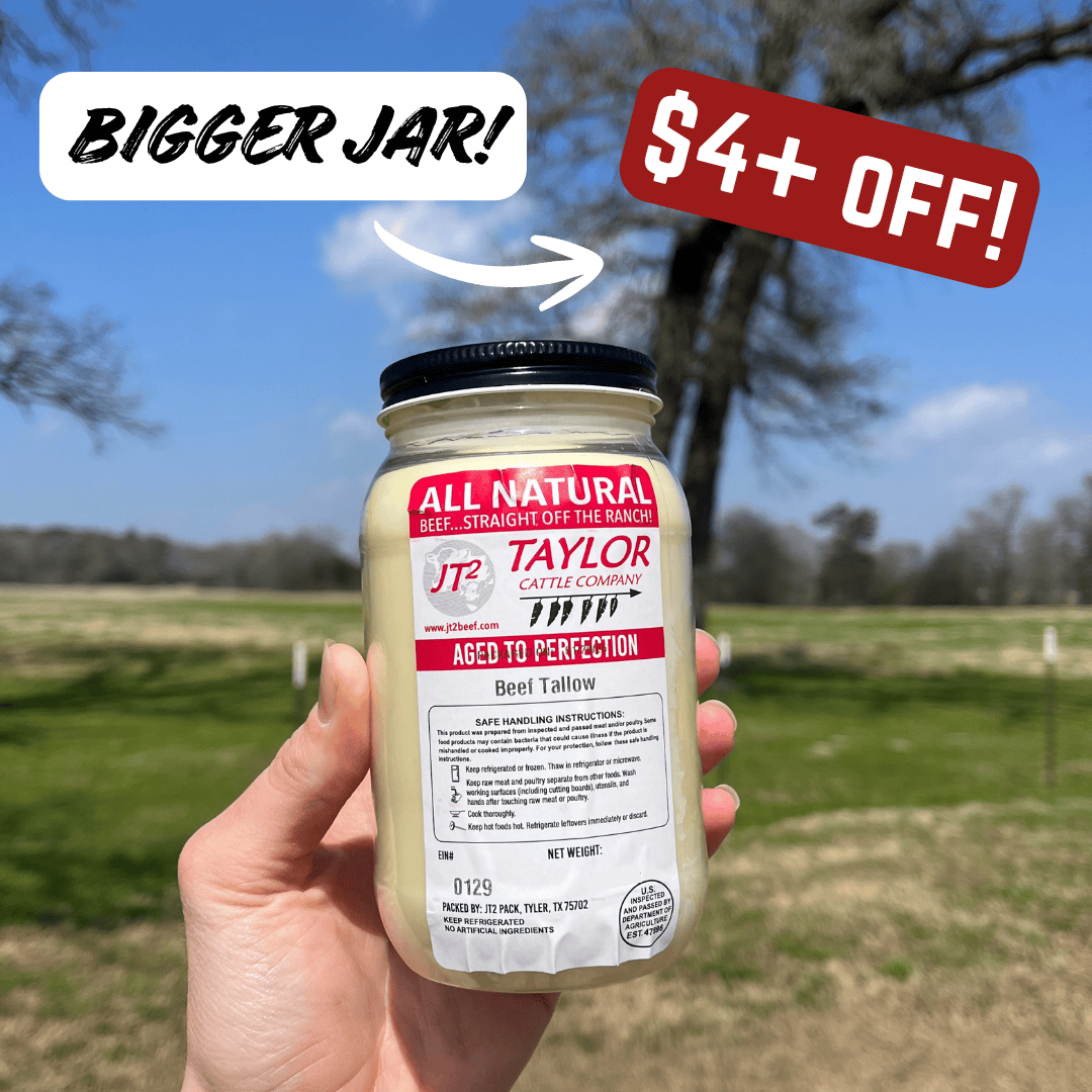 All-Natural Beef Tallow - (1) 16oz Jar