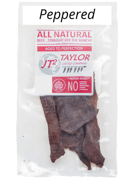 Peppered All-Natural Beef Jerky- 10 Pack